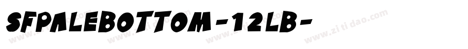 SfPaleBottom-12lB字体转换