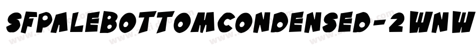 SfPaleBottomCondensed-2Wnw字体转换