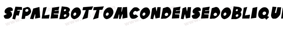 SfPaleBottomCondensedOblique-rr09字体转换