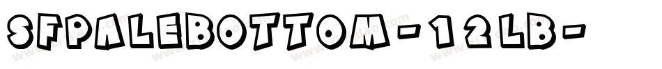 SfPaleBottom-12lB字体转换