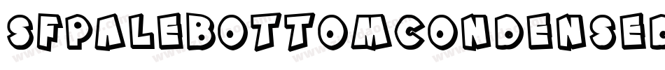 SfPaleBottomCondensed-2Wnw字体转换