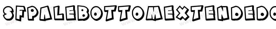 SfPaleBottomExtendedOblique-MLBx字体转换