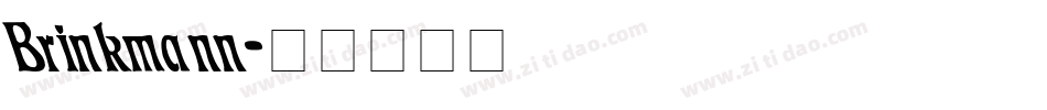 Brinkmann字体转换