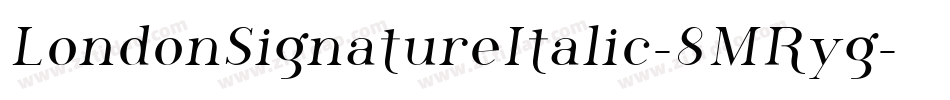 LondonSignatureItalic-8MRyg字体转换