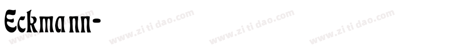 Eckmann字体转换