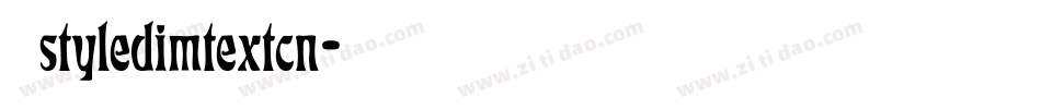 赫思styledimtextcn字体转换