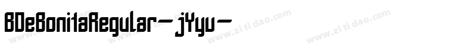 BDeBonitaRegular-jYyv字体转换
