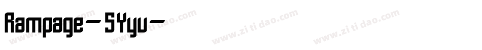 Rampage-5Yyv字体转换