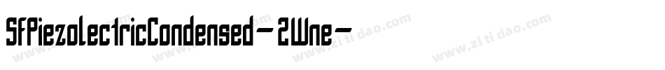 SfPiezolectricCondensed-2Wne字体转换