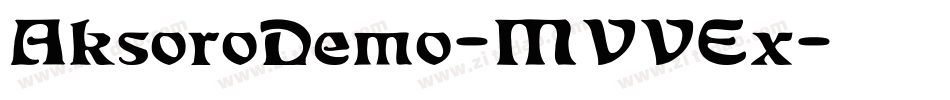 AksoroDemo-MVVEx字体转换
