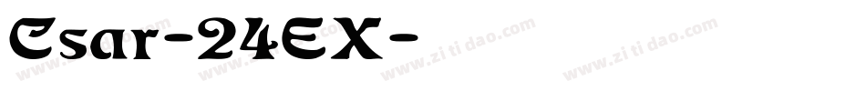 Csar-24EX字体转换