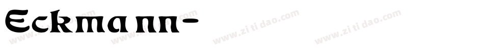 Eckmann字体转换