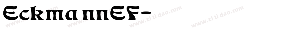 EckmannEF字体转换