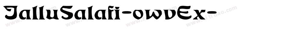 JalluSalafi-owvEx字体转换