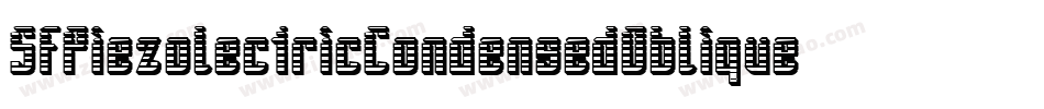 SfPiezolectricCondensedOblique-MLBn字体转换