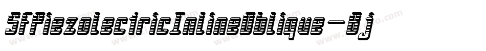 SfPiezolectricInlineOblique-Bjd8字体转换