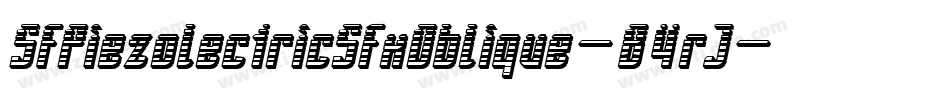 SfPiezolectricSfxOblique-84rJ字体转换 SfPiezolectricSfxOblique-84rJ字体转换