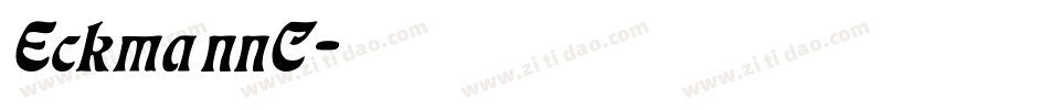 EckmannC字体转换
