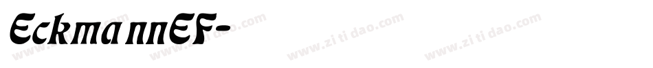EckmannEF字体转换