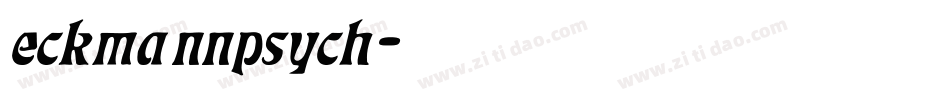 eckmannpsych字体转换