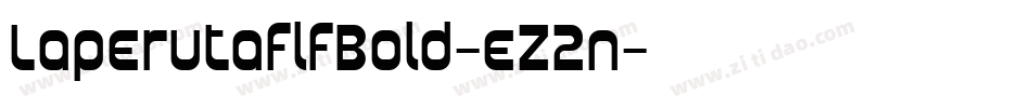 LaperutaflfBold-eZ2n字体转换
