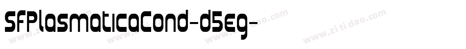SfPlasmaticaCond-d5eg字体转换