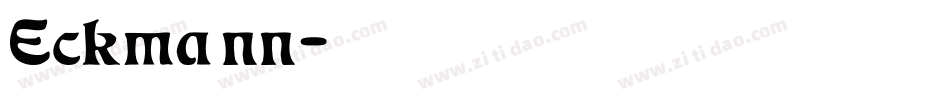 Eckmann字体转换