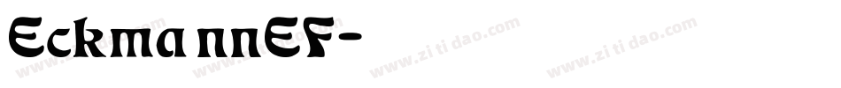 EckmannEF字体转换