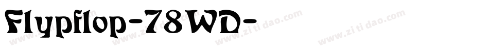 Flypflop-78WD字体转换