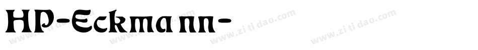 HP-Eckmann字体转换