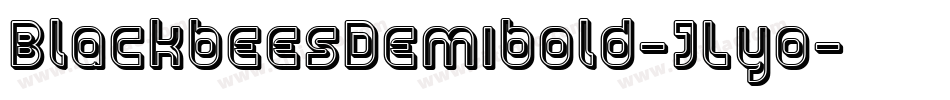 BlackbeesDemibold-JLyo字体转换