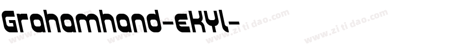 Grahamhand-eKYl字体转换