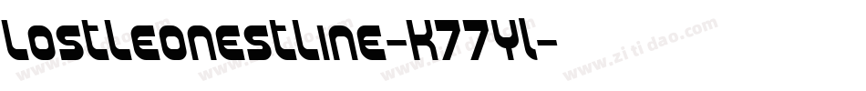 LostLeonestLine-K77Yl字体转换