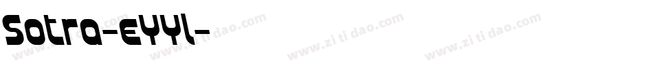 Sotra-eYYl字体转换