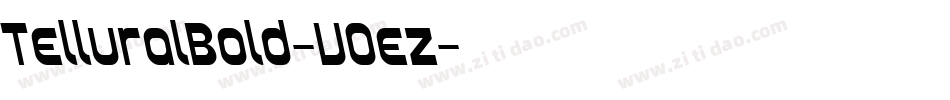 TelluralBold-V0ez字体转换