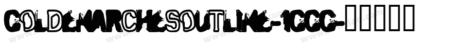 GoldenArchesOutline-1Ggg字体转换
