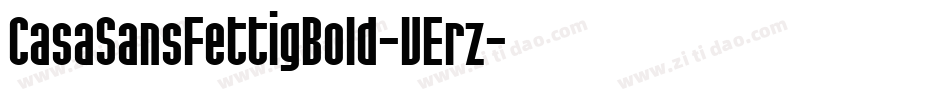 CasaSansFettigBold-VErz字体转换