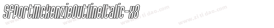 SfPortMckenzieOutlineItalic-x89q字体转换