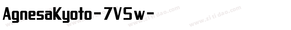 AgnesaKyoto-7V5w字体转换