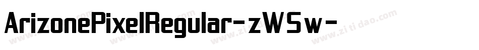 ArizonePixelRegular-zW5w字体转换