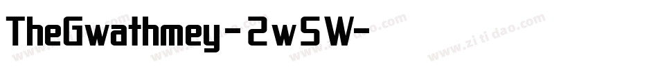 TheGwathmey-2w5W字体转换