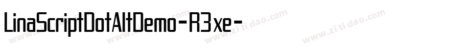 LinaScriptDotAltDemo-R3xe字体转换