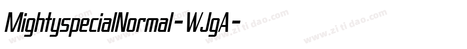 MightyspecialNormal-WJgA字体转换