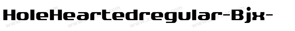 HoleHeartedregular-Bjx字体转换