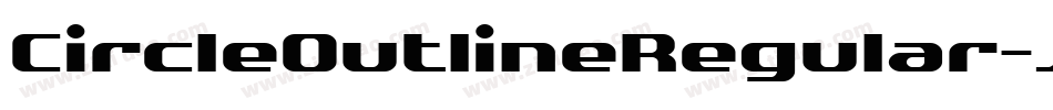 CircleOutlineRegular-JKGj字体转换