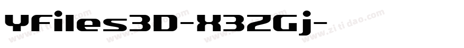 YFiles3D-X3ZGj字体转换