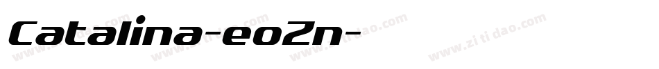 Catalina-eoZn字体转换