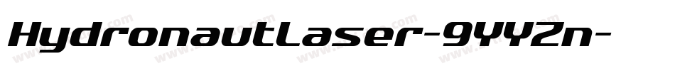 HydronautLaser-9YYZn字体转换