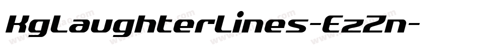 KgLaughterLines-EzZn字体转换 KgLaughterLines-EzZn字体转换