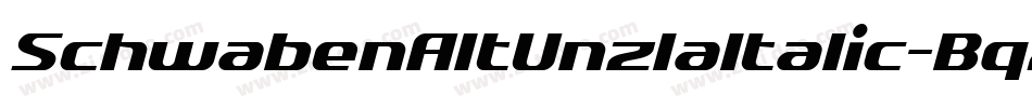 SchwabenAltUnz1aItalic-BqZn字体转换